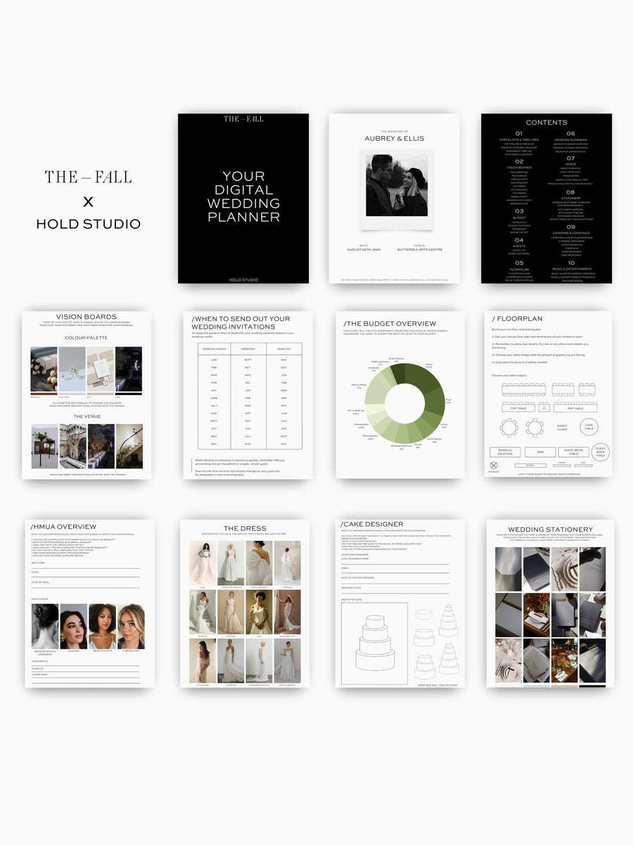 The Fall x Hold Studio: The Digital Wedding Planner