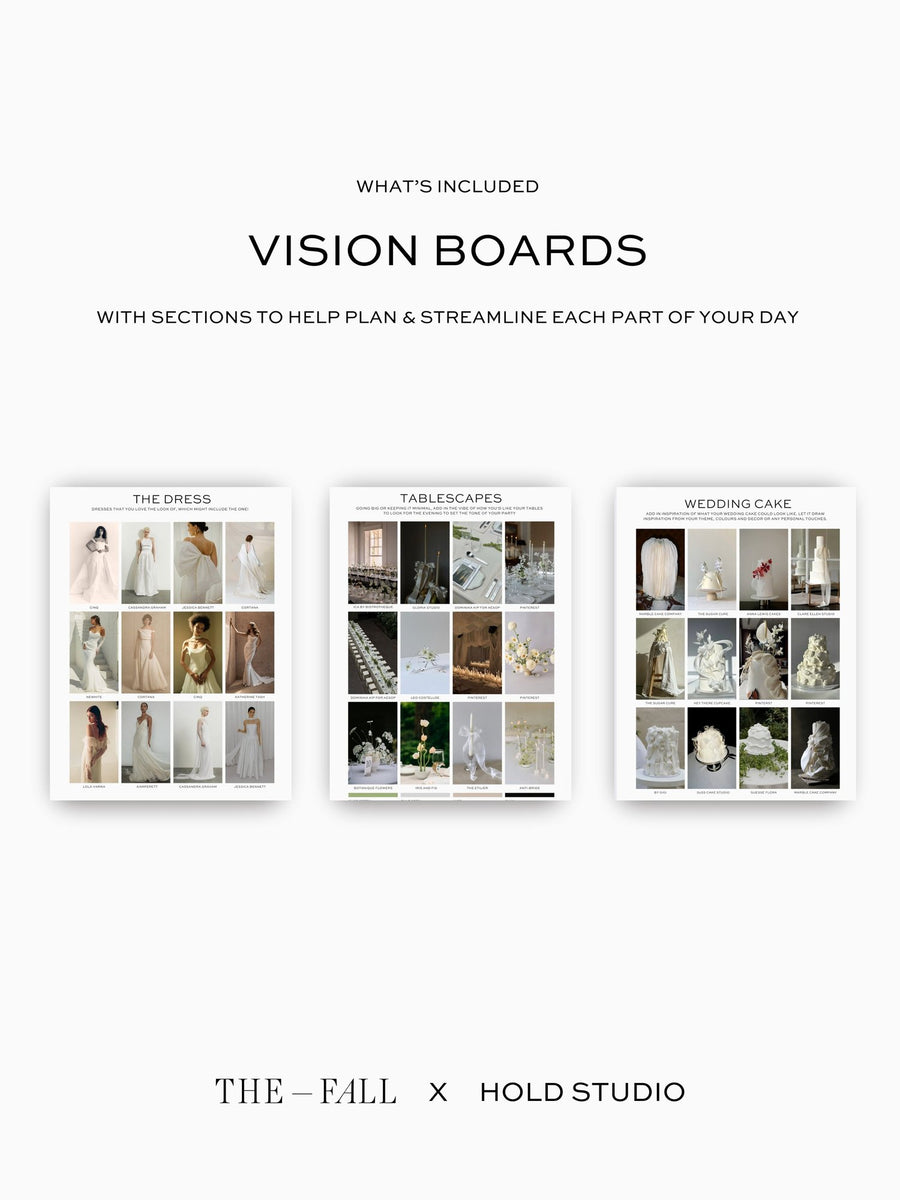 The Fall x Hold Studio: The Digital Wedding Planner