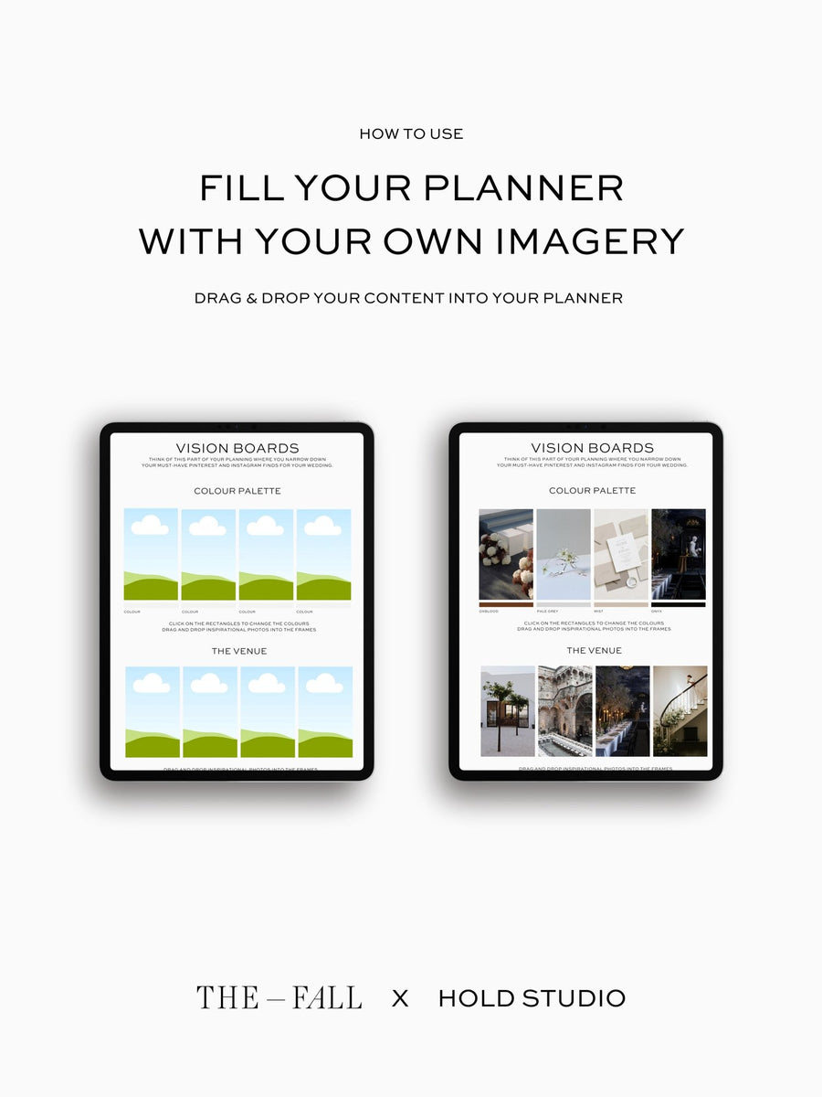 The Fall x Hold Studio: The Digital Wedding Planner