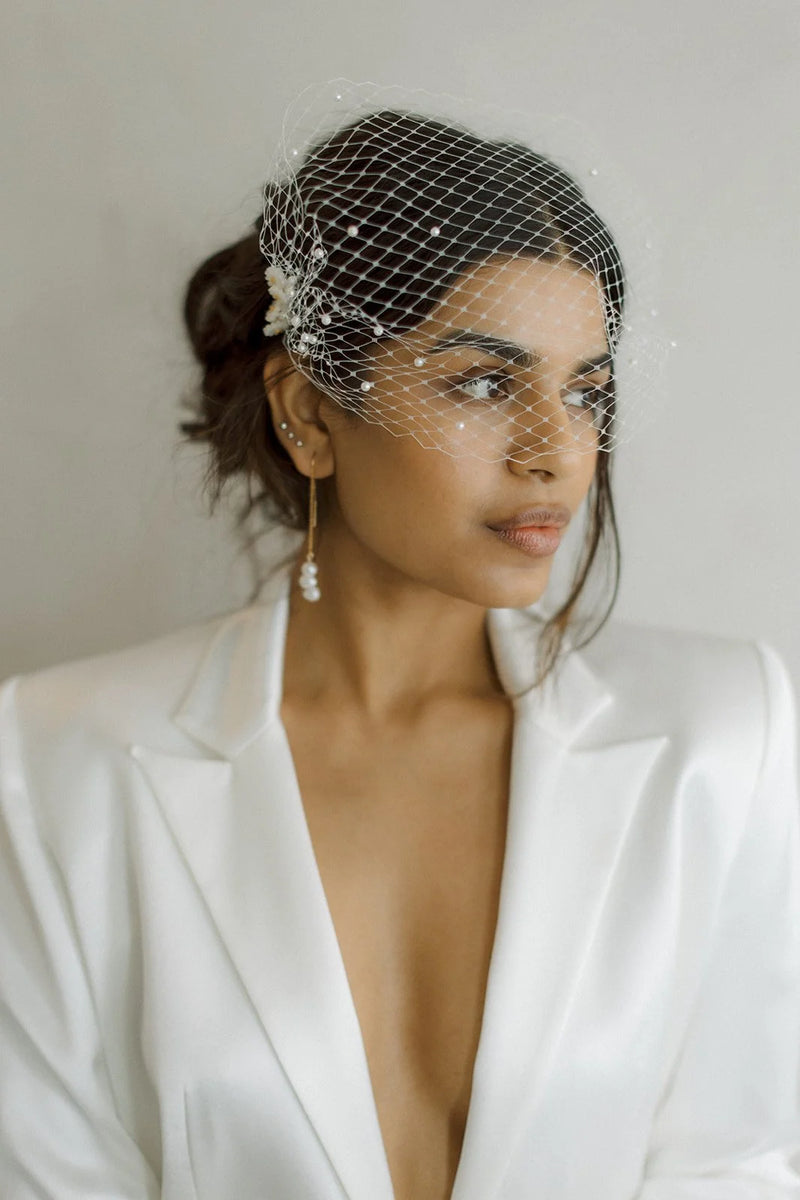 Daisy Birdcage Veil