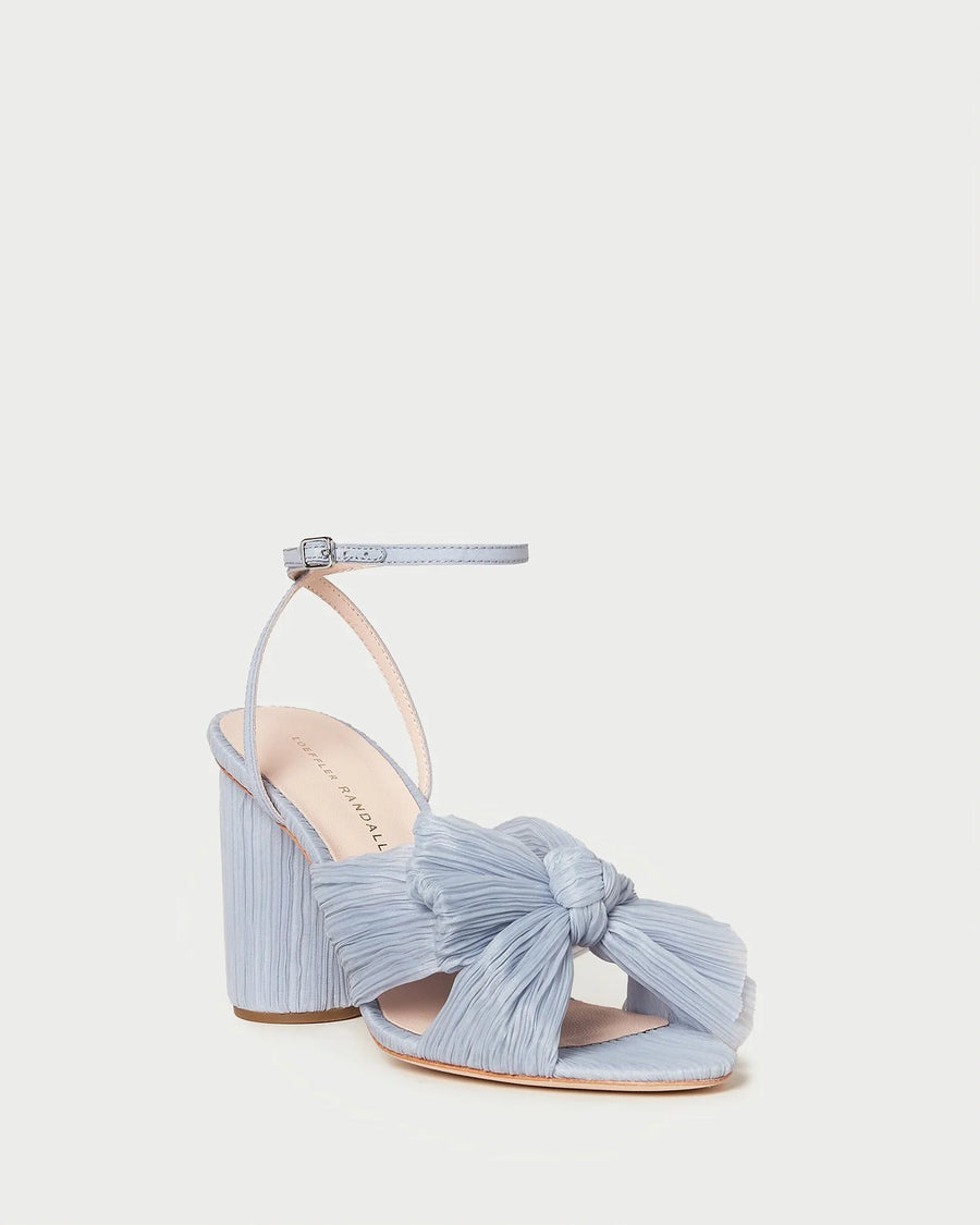 Camellia Pleated Bow Heel