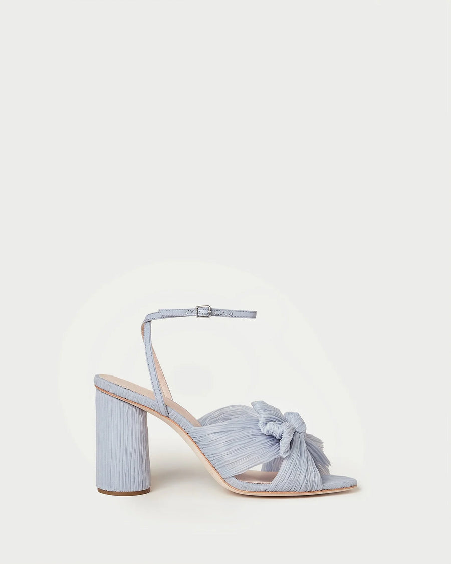 Camellia Pleated Bow Heel