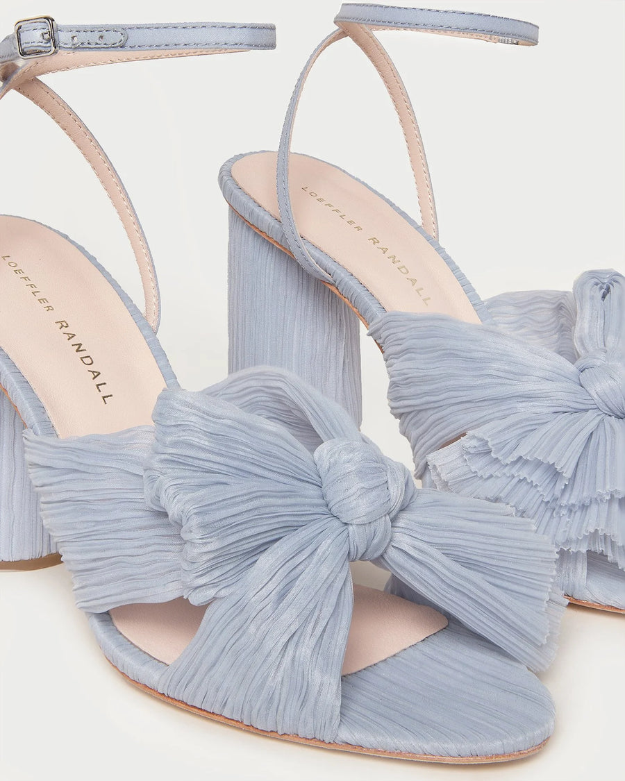 Camellia Pleated Bow Heel