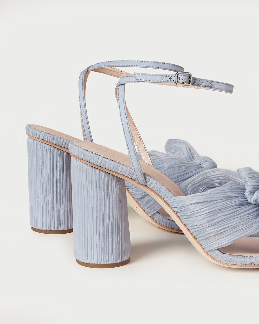 Camellia Pleated Bow Heel