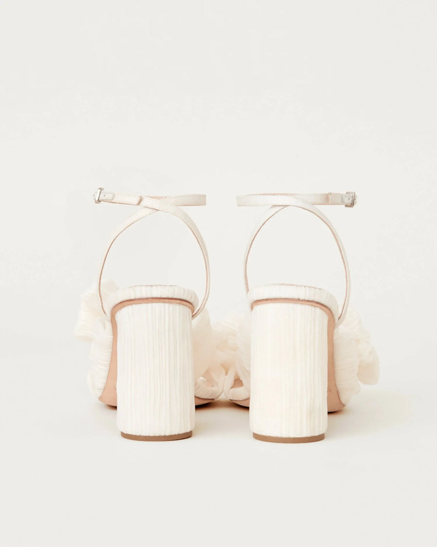 Camellia Pleated Bow Heel