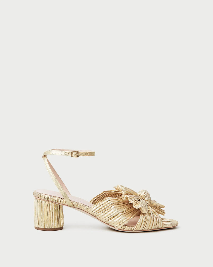 Dahlia Pleated Bow Heel