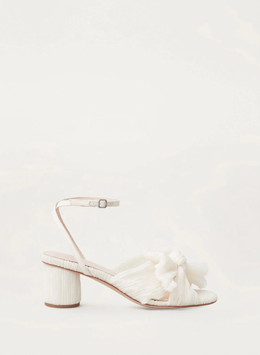 Dahlia Pleated Bow Heel