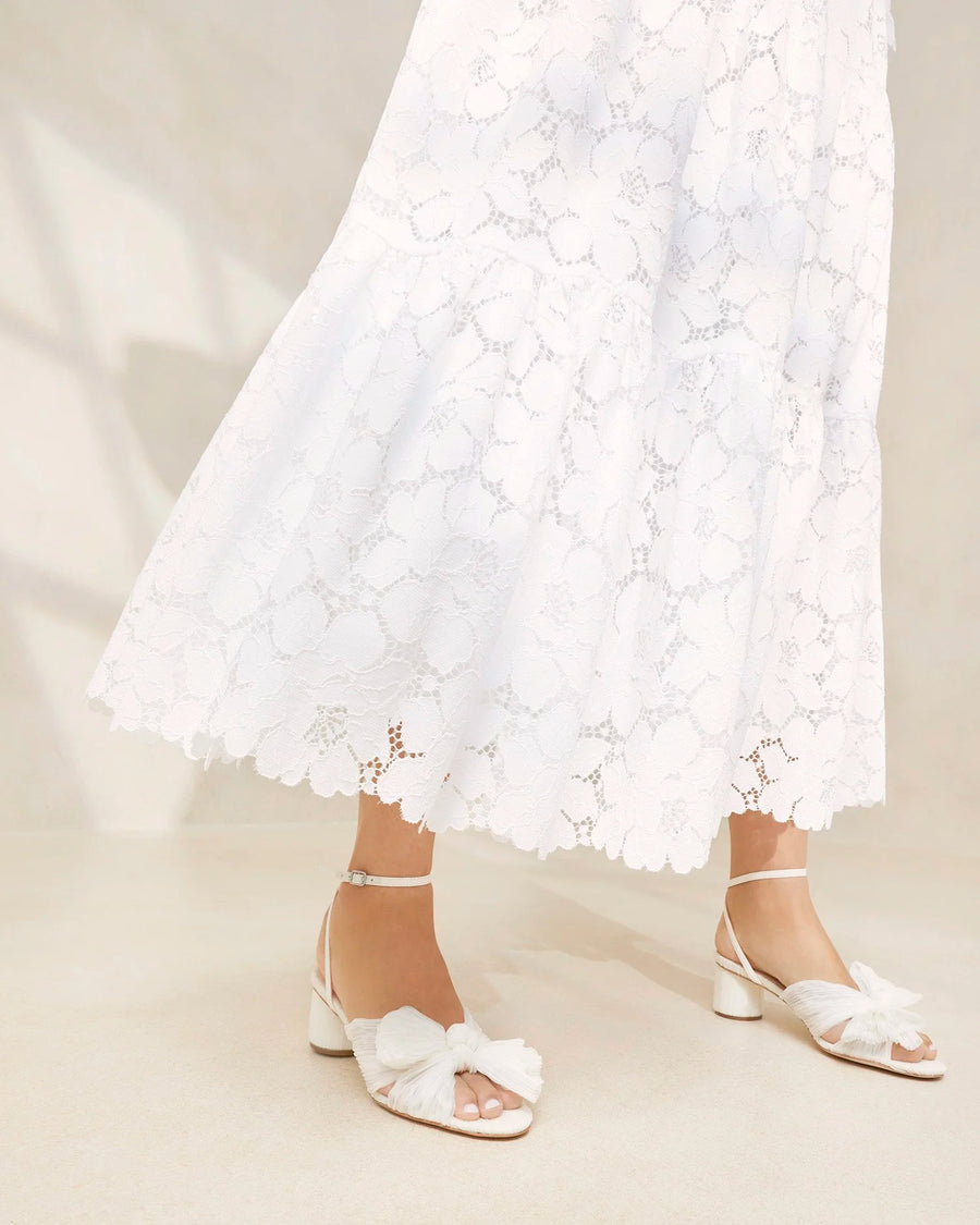 Dahlia Pleated Bow Heel