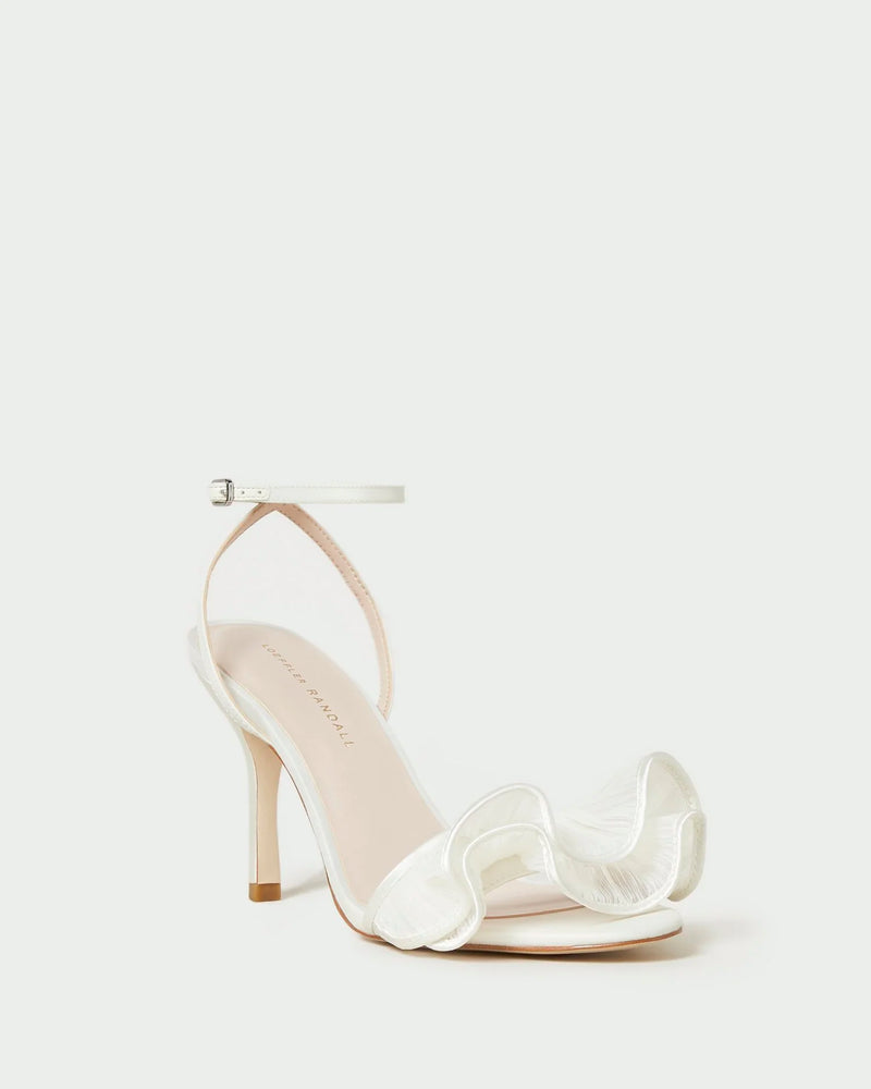 Estella Pearl Ruffle Heeled Sandal
