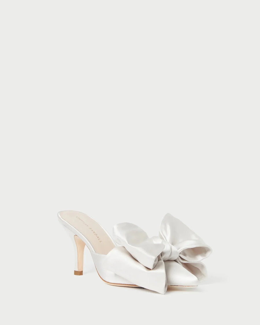 Margot Satin Bow Mule