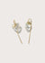 Quartz Heart Hook Earrings