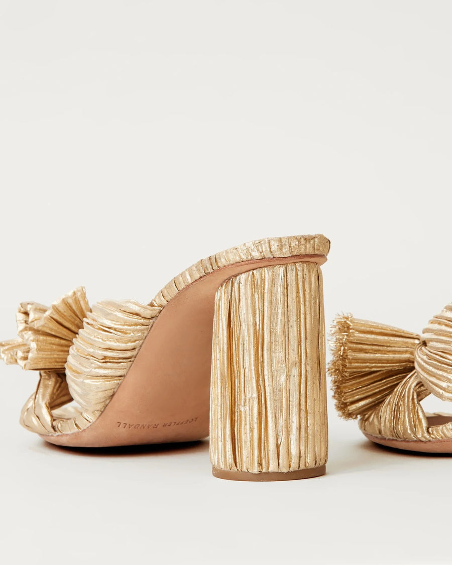 Penny Pleated Bow Heel