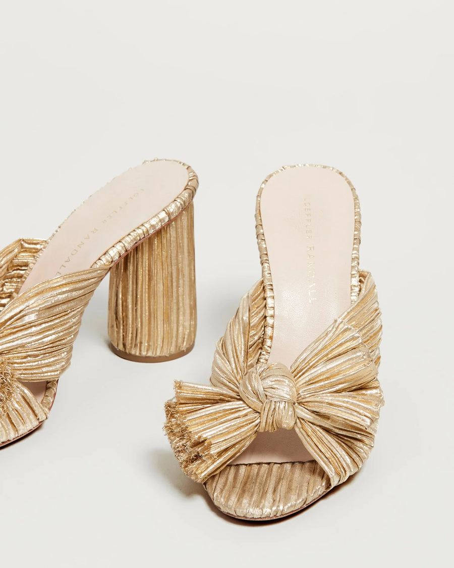 Penny Pleated Bow Heel