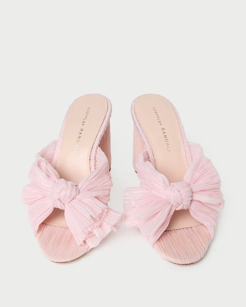 Penny Pleated Bow Heel