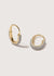Roscida Pave Oval Hoops