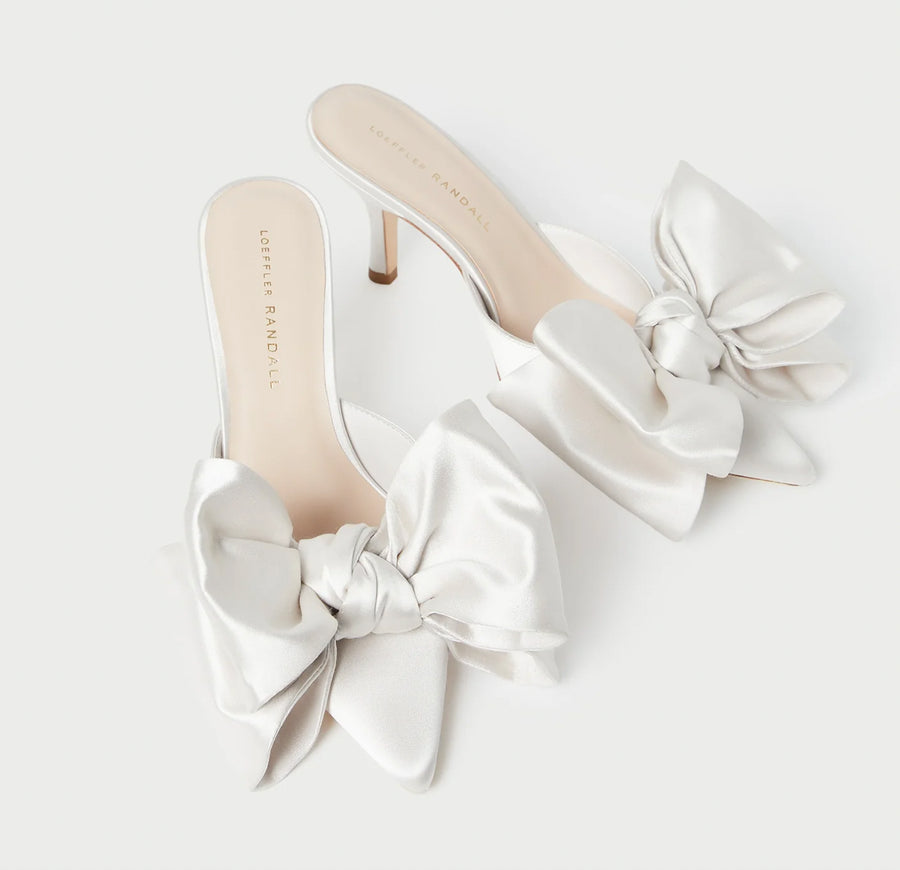 Margot Satin Bow Mule