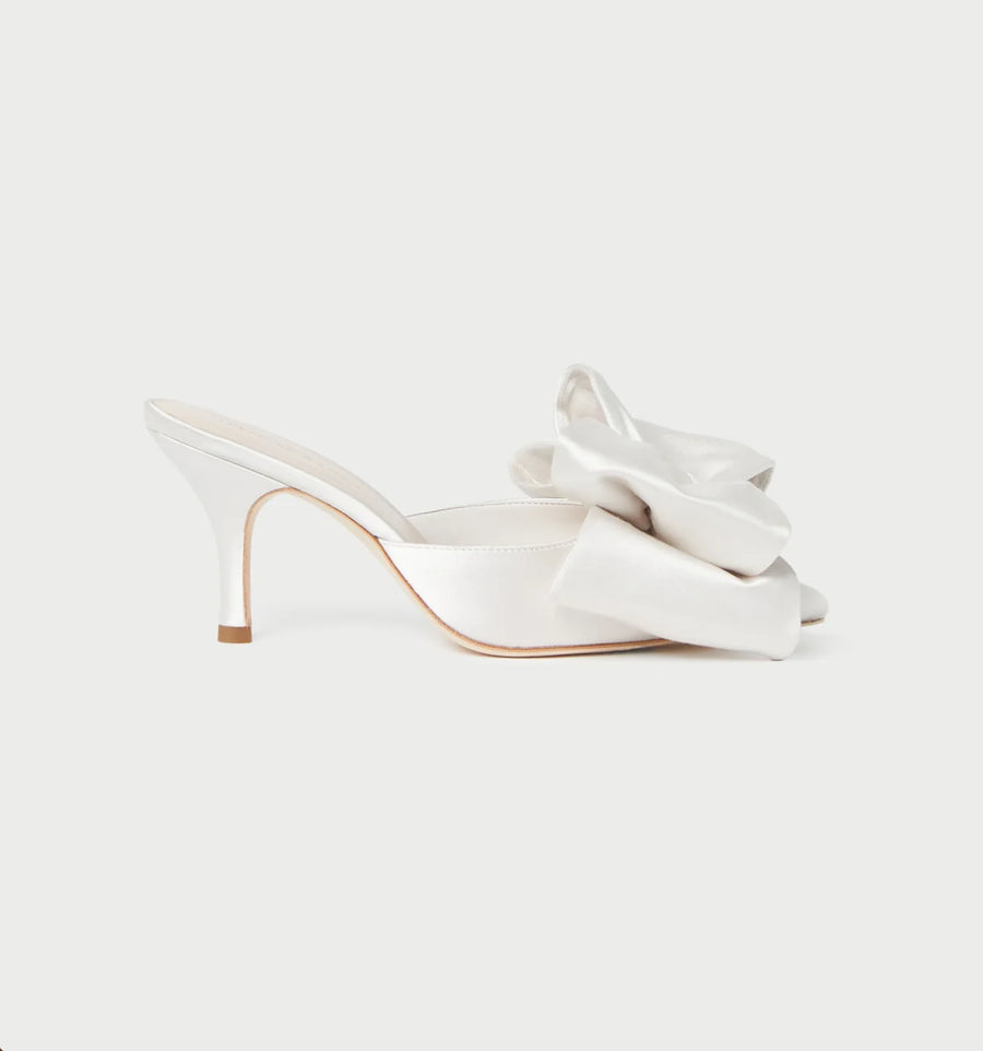 Margot Satin Bow Mule