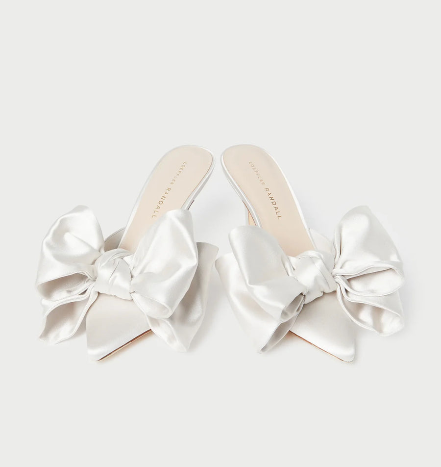 Margot Satin Bow Mule