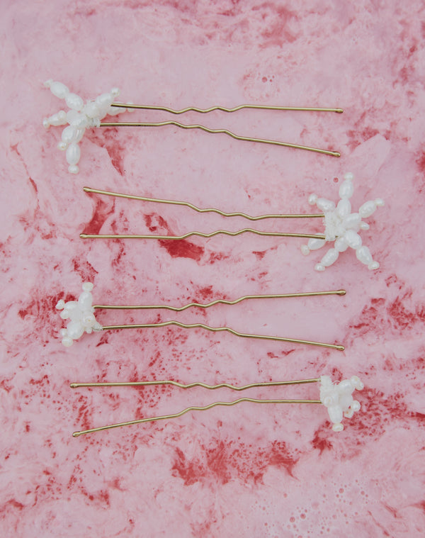 Star Flower Pins