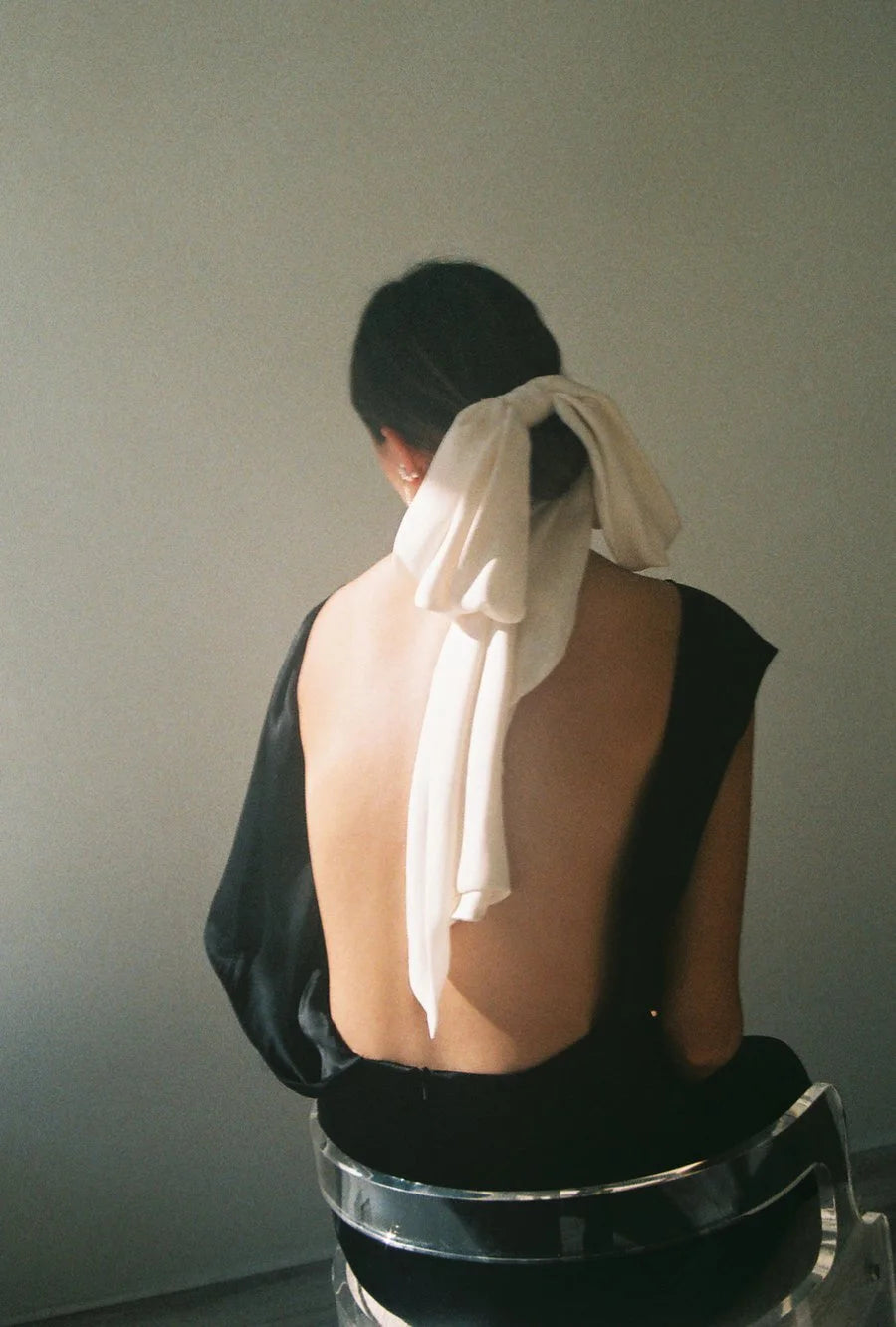 Silk Crepe Bow