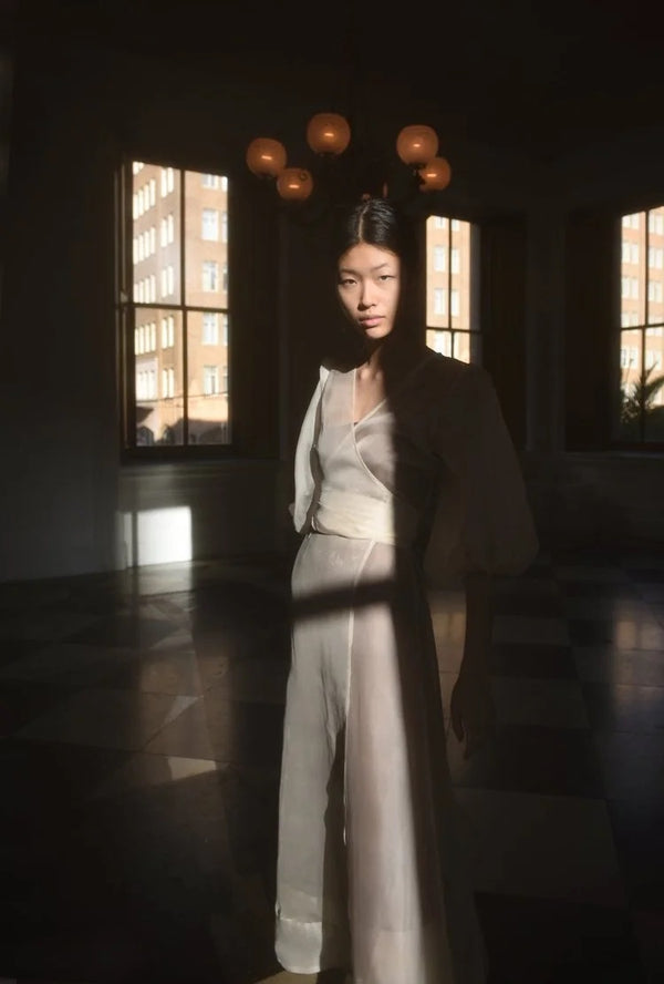 Loretta Organza + V-Neck Midi Slip