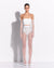 RTW Edit - Crop Top + Column Skirt + Gloves in Crystal Mesh