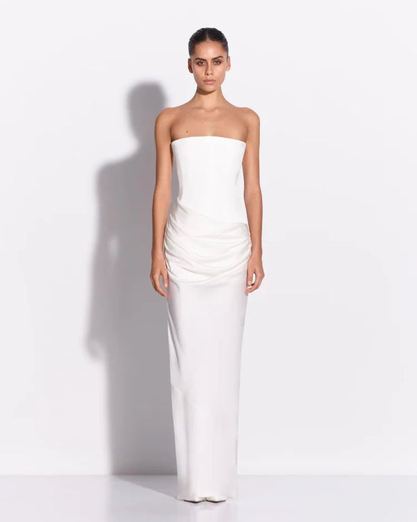 Longline Draped Column Gown