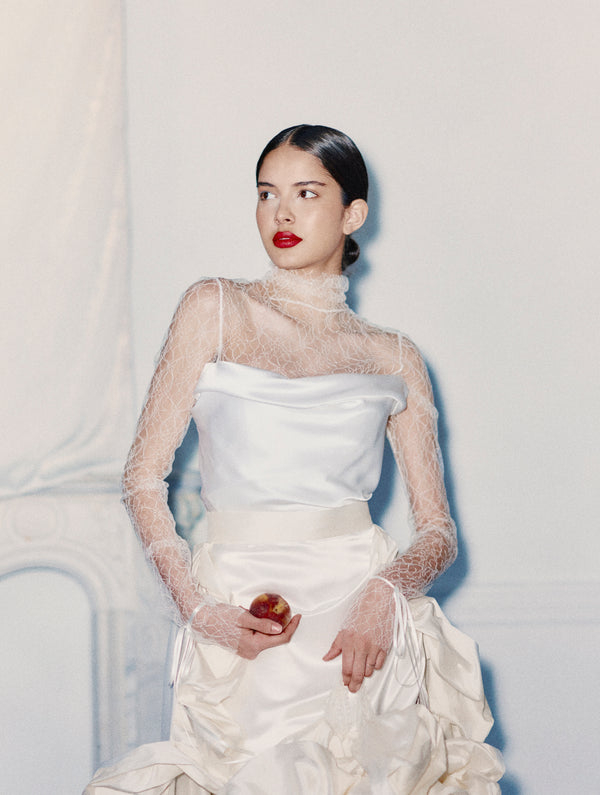 Floral Lace Turtleneck